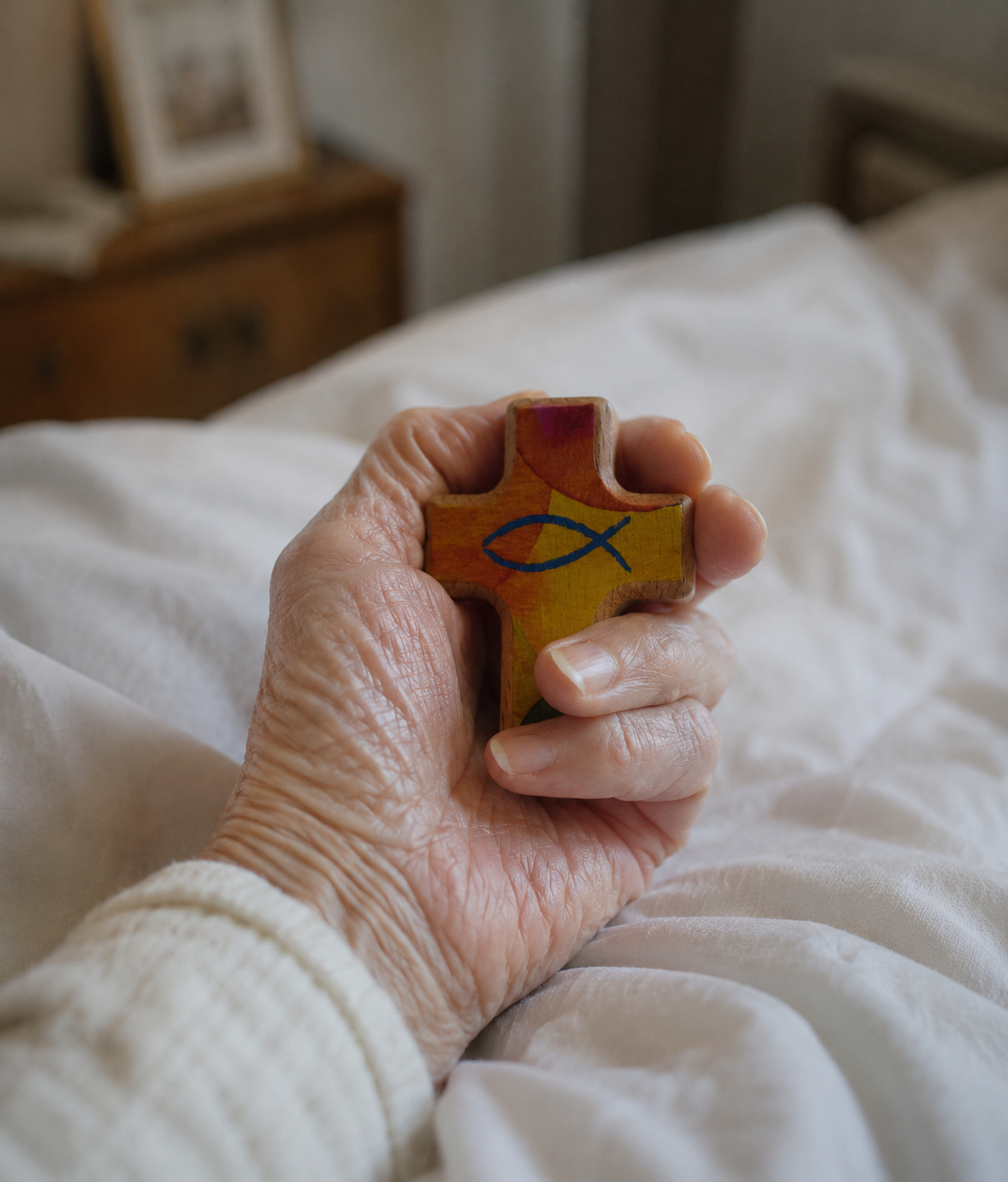 Handschmeichler als Zeichen des Trostes